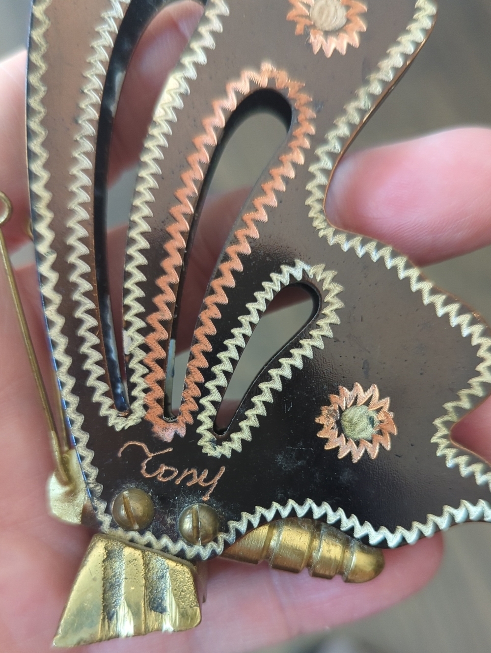 Hand Crafted Metal Butterfly - Picture 7 of 8